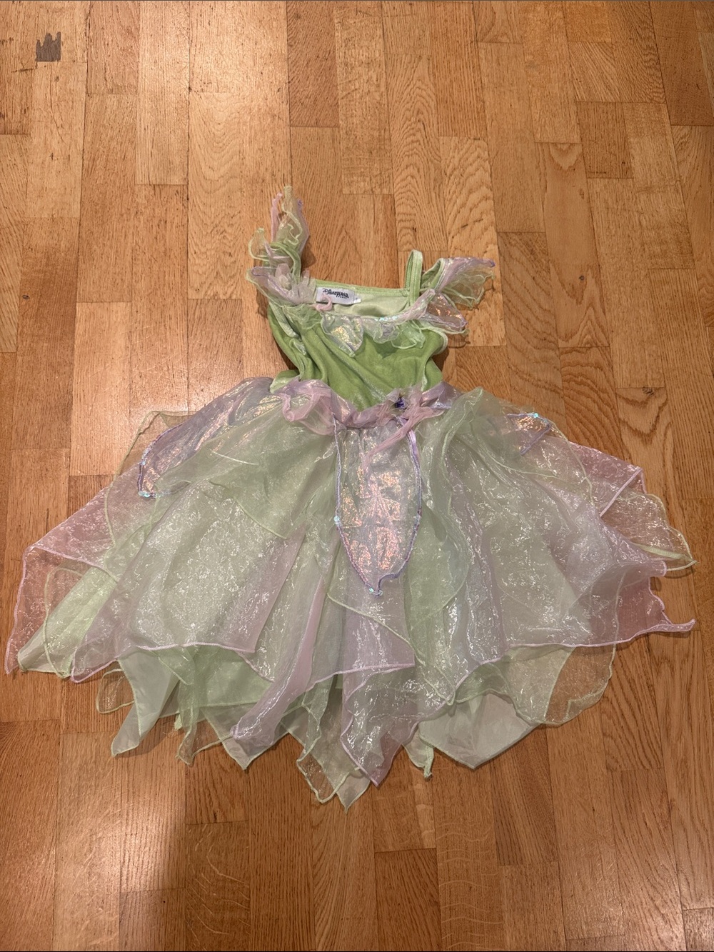 Disneyland Paris Princess tinkerbell Halloween costume tutu dress green size 6